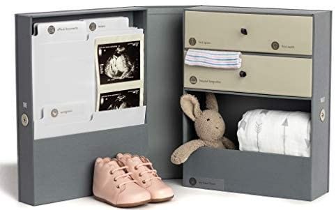 The Vault Baby Keepsake Box - Mother's Day Gift- Handmade Customizable Newborn Memory Box with 2 ... | Amazon (US)