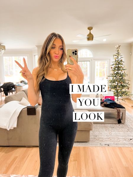 This athletic onsie leotard jumpsuit is the perfect pregnancy outfit! Maternity you it fits are hard to find but this piece is now a staple in my everyday wardrobe! So easy to throw on a shacket and some ugg slides and get right out the door! 

#LTKfit #LTKstyletip #LTKbump