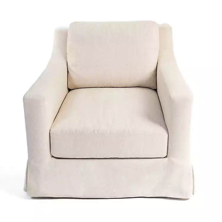 New! Upholstered Weekend Swivel Accent Chair | Kirkland's Home