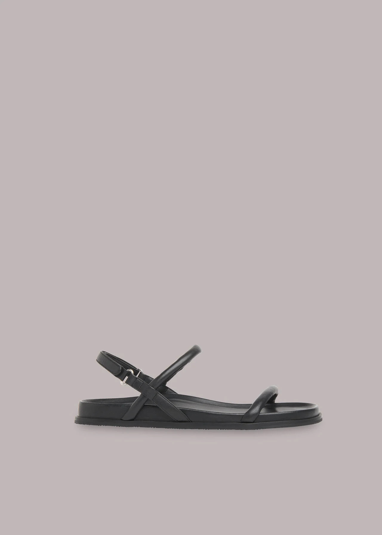 Black Shelby Padded Slingback Sandal | WHISTLES | | Whistles