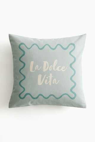 H & M - Printed cotton cushion cover - Green | H&M (UK, MY, IN, SG, PH, TW, HK)