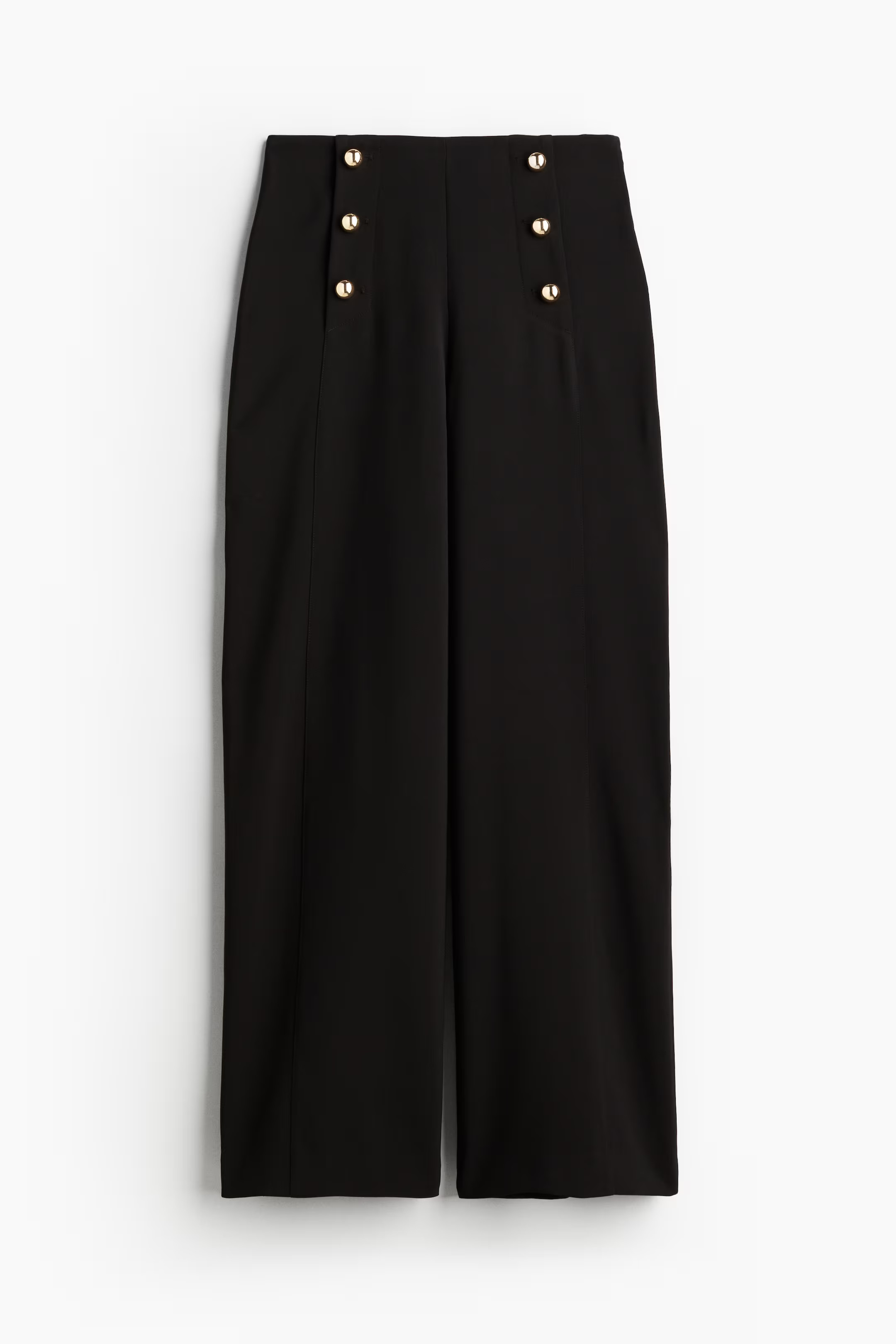 Button-Front Twill Pants | H&M (US + CA)