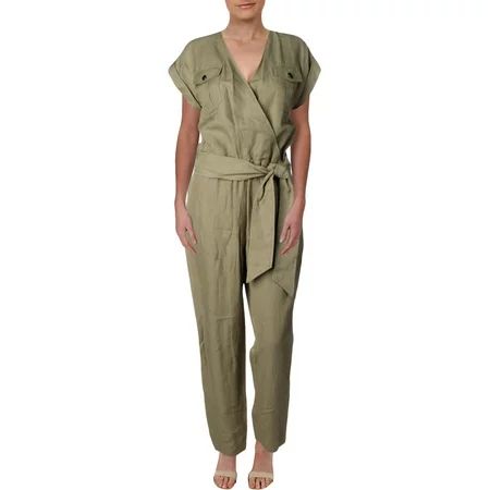 Lauren Ralph Lauren Womens Alpasia Linen Utility Jumpsuit | Walmart (US)