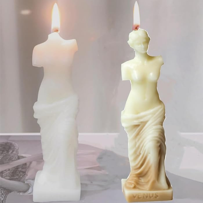 Venus Statue Aromatherapy Candle,2 Pcs Aroma Soy Wax Decorative Candle, Goddess Sculpture Shaped ... | Amazon (US)