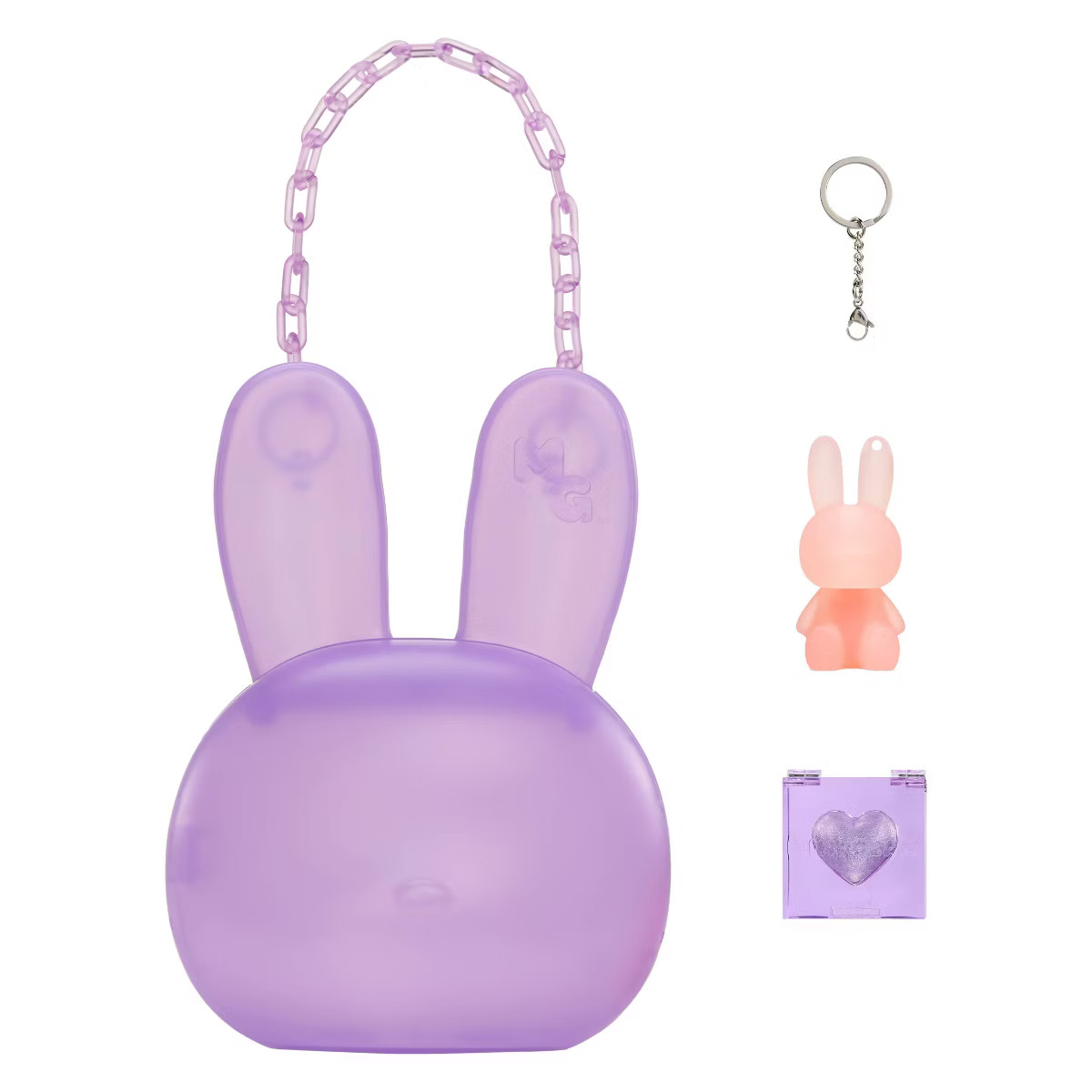 Mini Glam Purse with Cosmetic Bunny - Purple | Target