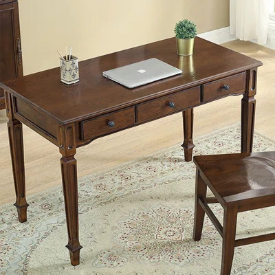 American-style minimalist solid wood writing desk for home office | Wayfair North America