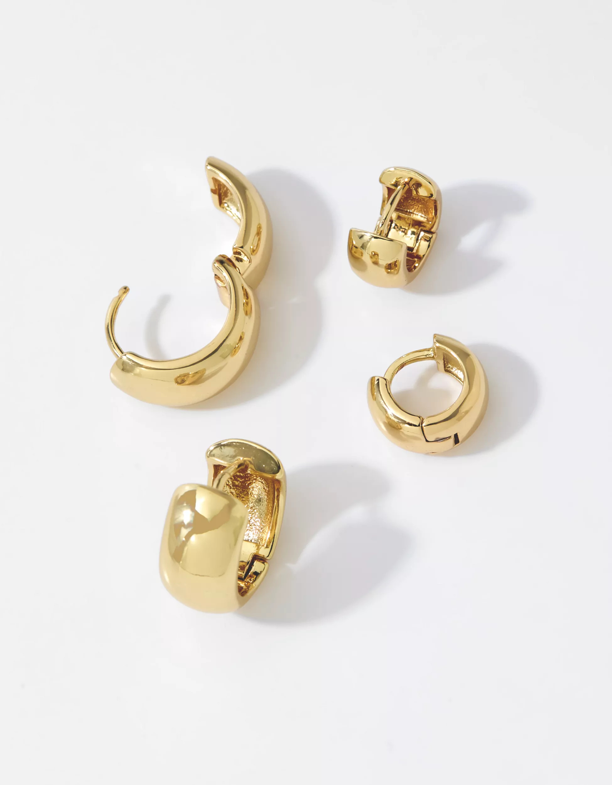 Aerie Chunky Huggie Basic Hoop Pack | Aerie