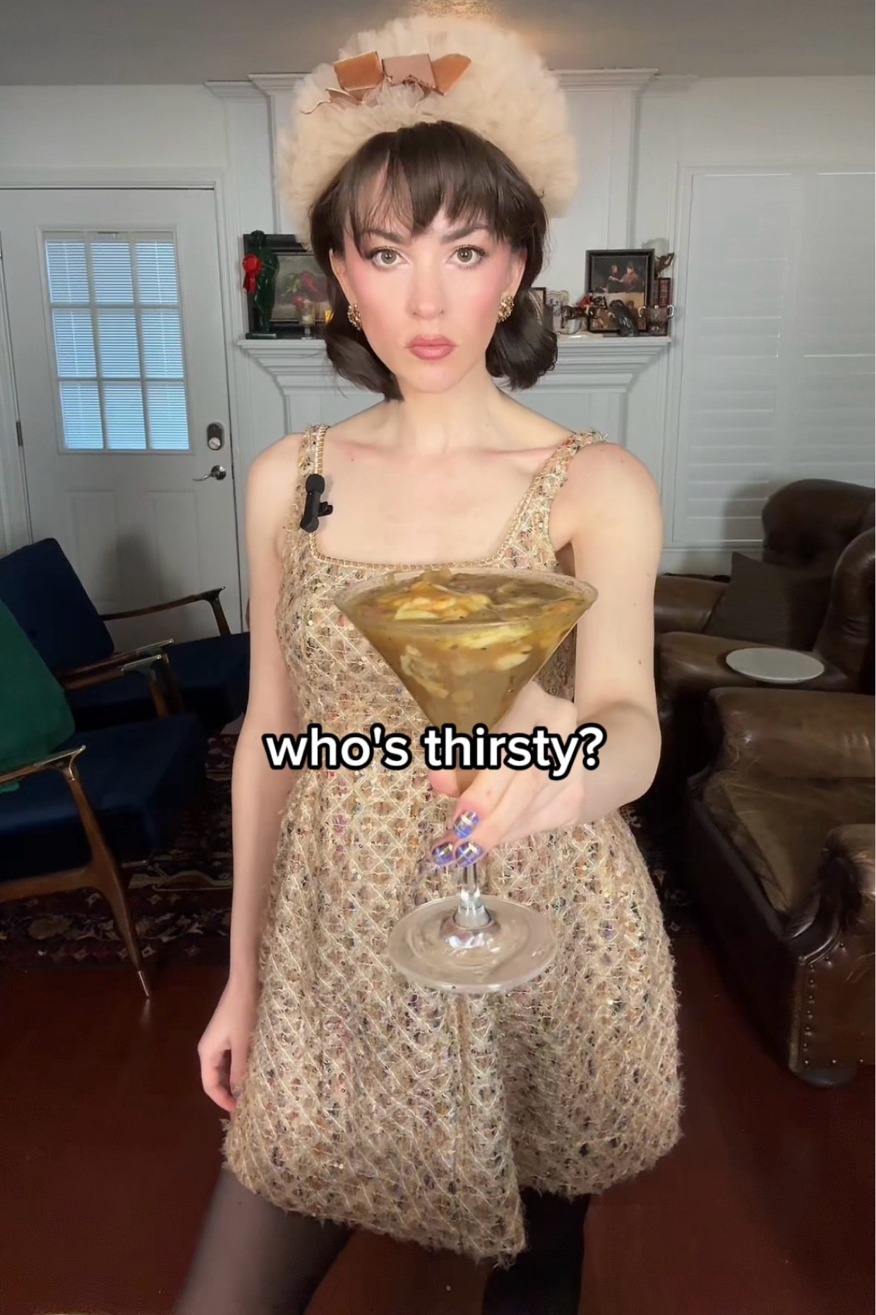 The dress from my French onion soup “weirdly dirty martini” video 

#LTKHoliday #LTKSeasonal #LTKGiftGuide