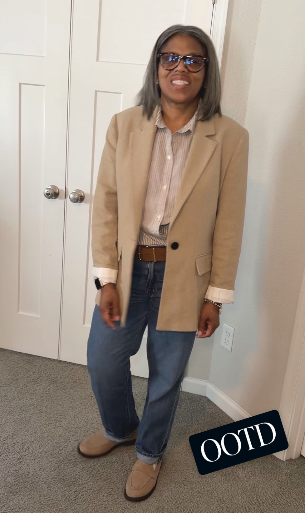 Easy everyday outfit formula 🤎
• neutral blazer
• striped button-down
• relaxed denim
• classic loafers

Simple, comfortable, and always polished.
Everything is linked here ✨

#LTKStyleTip #LTKFinds #LTKSeasonal #LTKWorkwear #ootdstyle #over50style #everydaystyle #casualchicstyle


#LTKSeasonal #LTKootd #LTKOver40