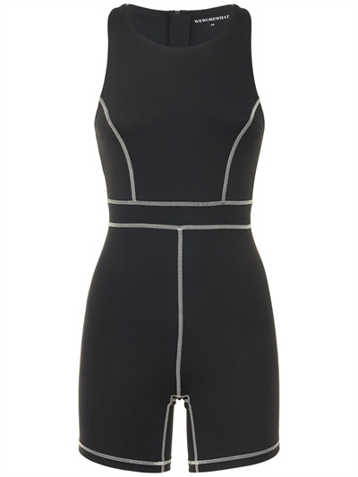 Weworewhat - Corset high-neck tech bodysuit - Black | Luisaviaroma | Luisaviaroma