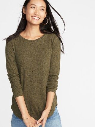 Relaxed Plush-Knit Tee for Women | Old Navy US