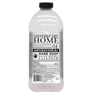 64 oz. Apothecary Home Antibacterial Hand Soap Refill Lavender | The Home Depot