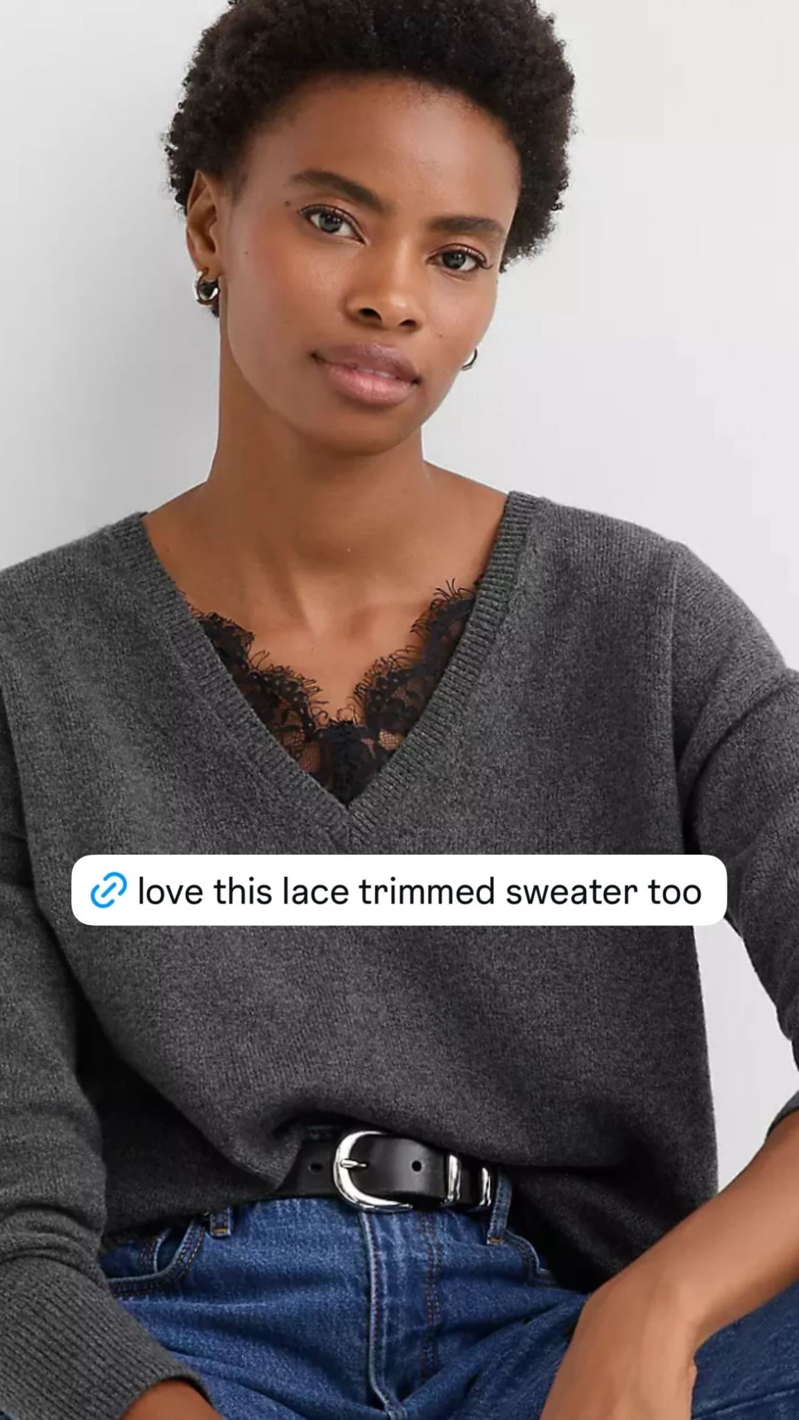 How pretty is this lace trimmed sweater from LOFT?! On sale and if you spend $100, you can use code SAVE for an extra 20% off! 

#LTKSaleAlert #LTKootd #LTKFindsUnder50