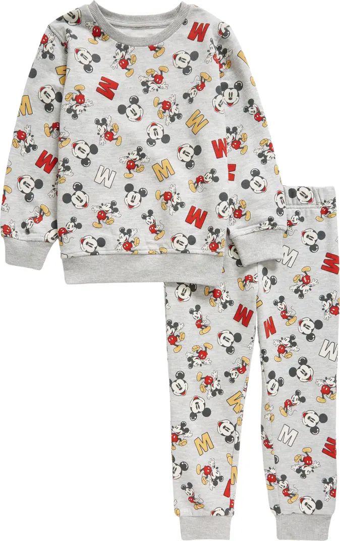 Kids' Mickey Mouse Print Sweatshirt & Sweatpants Set | Nordstrom