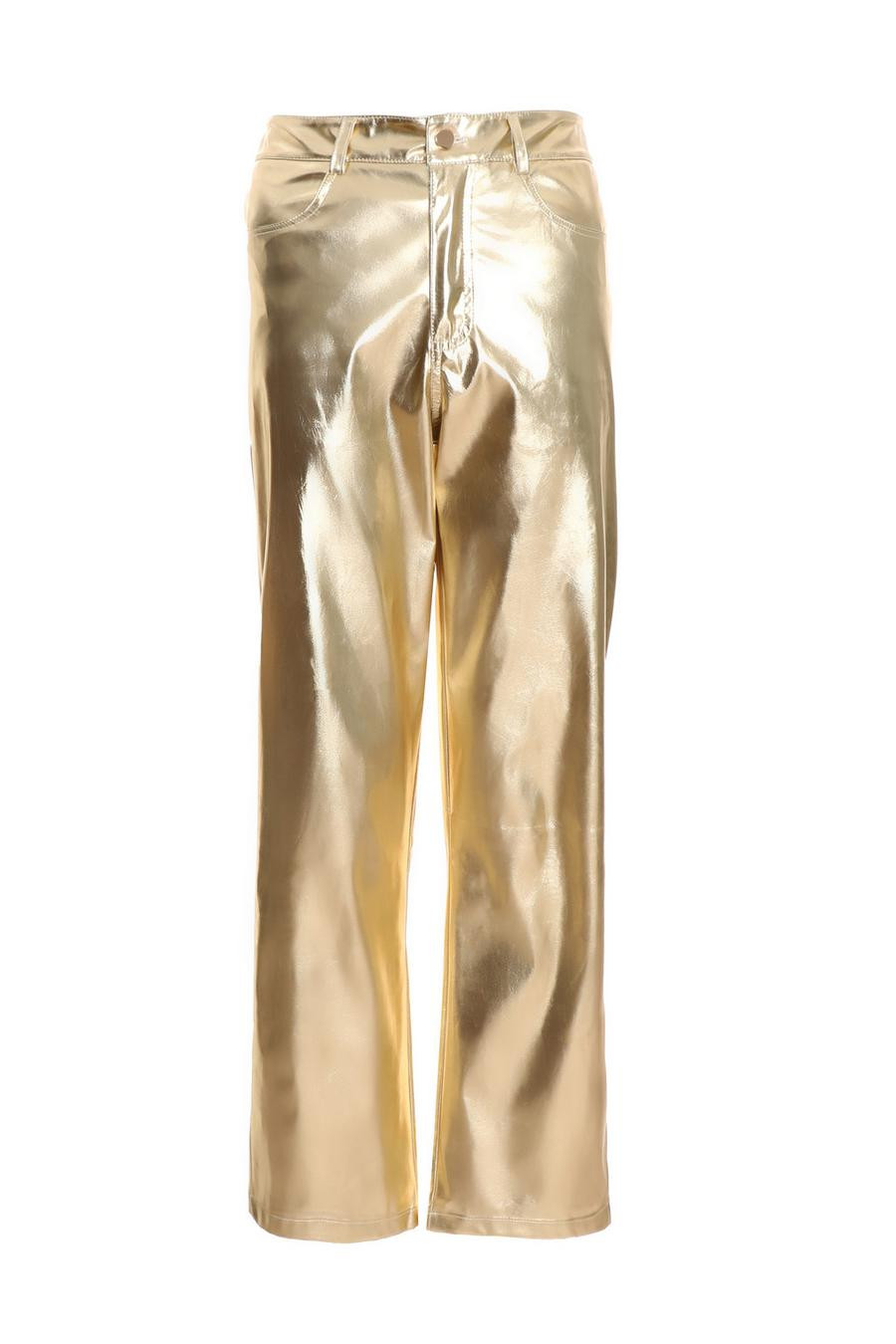Gold Foil Trouser | Quiz Clothing (UK)