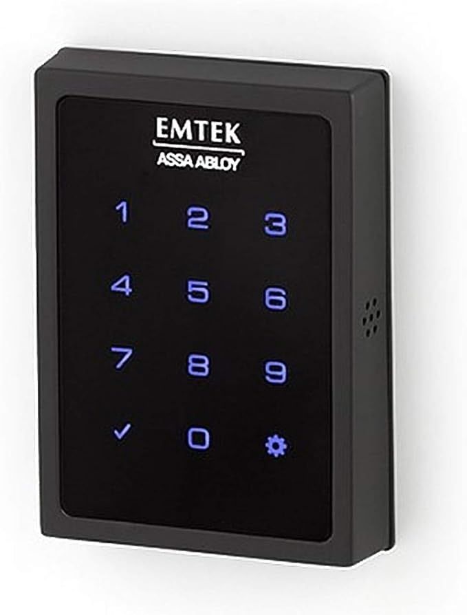 Emtek Empowered Motorized Touchscreen Keypad Smart Deadbolt - Connected by August, Flat Black Coa... | Amazon (US)