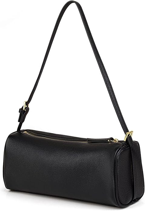 Premium Full Grained Leather Hobo Purses for Women, Barrel Bag and Crossbody Bags with Adjustable... | Amazon (UK)