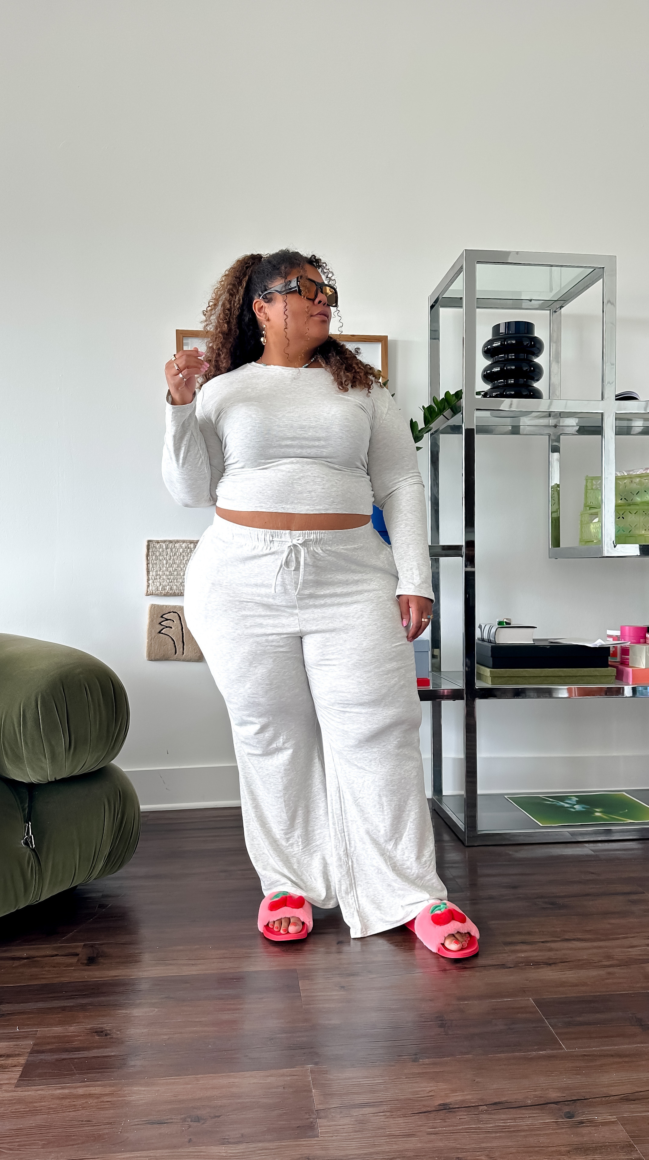 cute lounge set that is light enough for summer wearing the size XL band my hips are 54"  

 #LTKStyleTip #LTKPlusSize