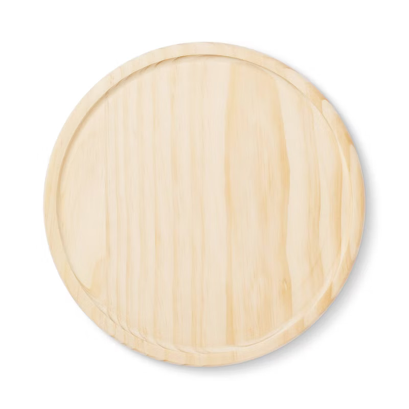 DIY Wood Shaped Round Tray Base Unfinished Craft Kit -  Mondo Llama™ | Target
