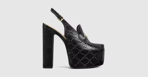 Women's Horsebit platform loafer slingback | Gucci (US)