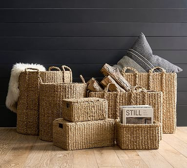 Safi Handwoven Seagrass Basket Collection | Pottery Barn (US)