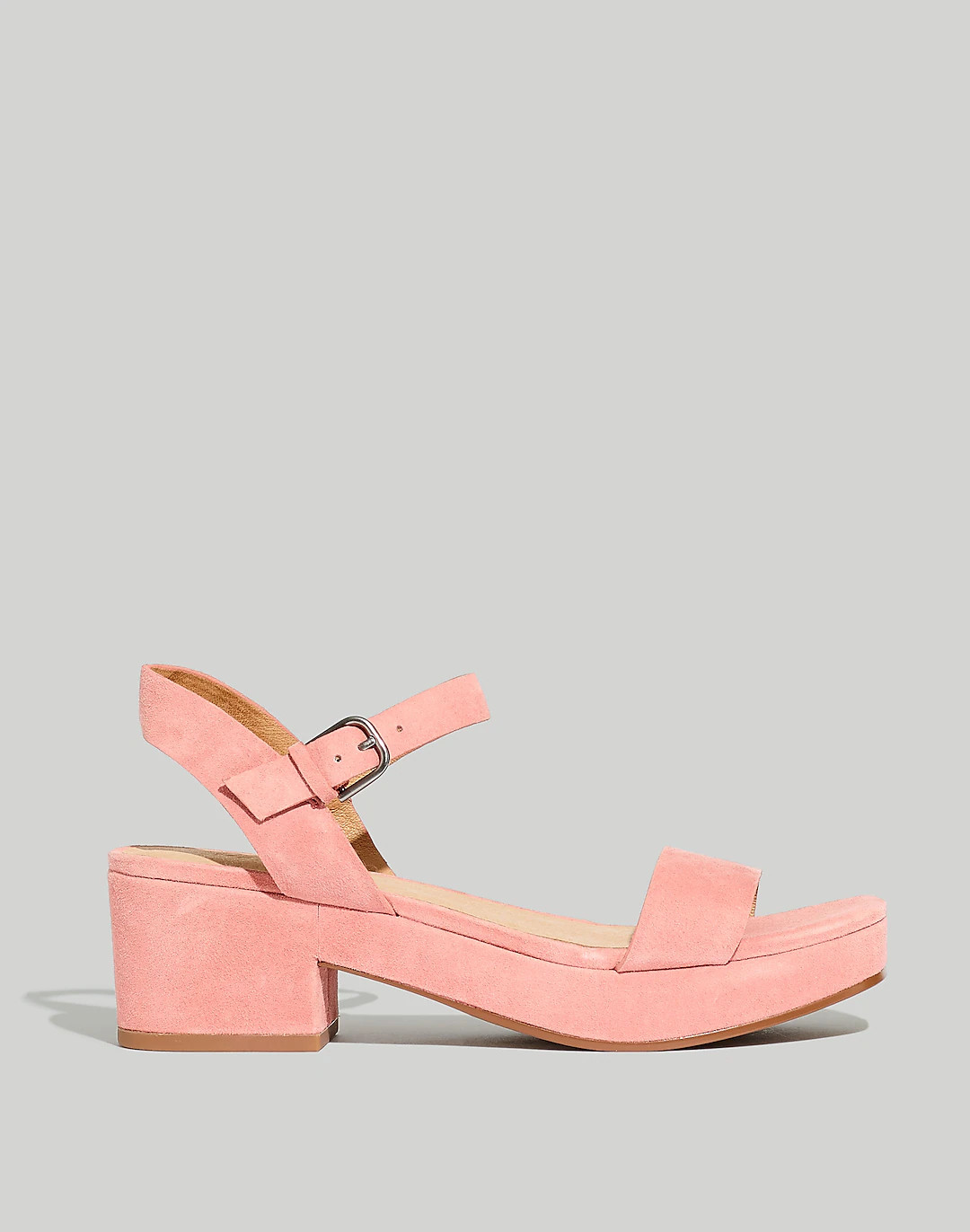 The Lina Platform Sandal in Suede | Madewell