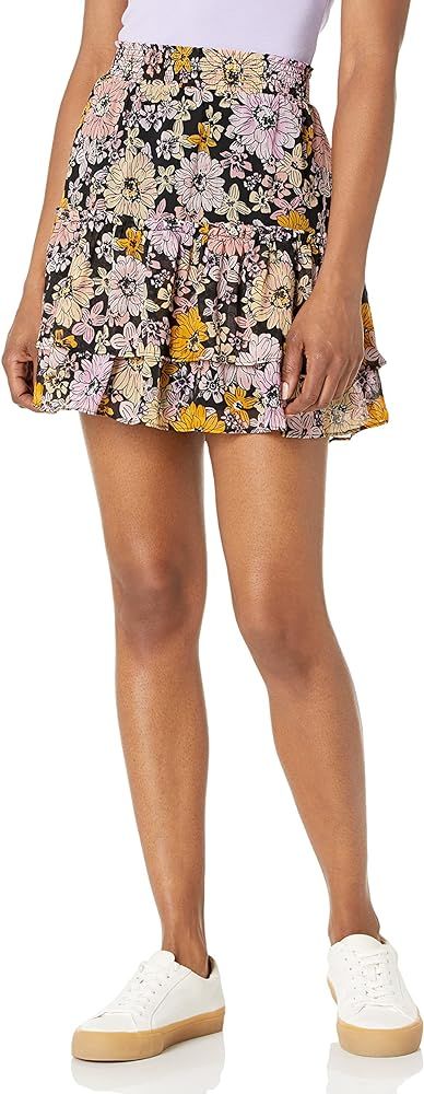 BB DAKOTA by Steve Madden Women's Once and Floral Skirt, Black, XS at Amazon Women’s Clothing s... | Amazon (US)