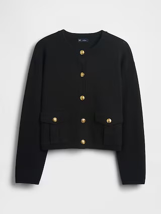 Cotton-Blend Pocket Cardigan Sweater | Gap (US)
