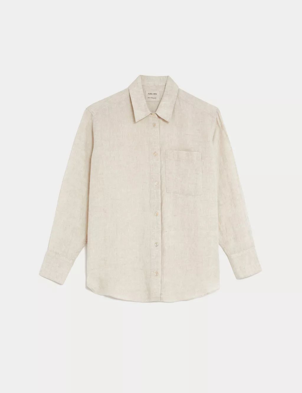 Pure Linen Oversized Shirt | Marks & Spencer (UK)