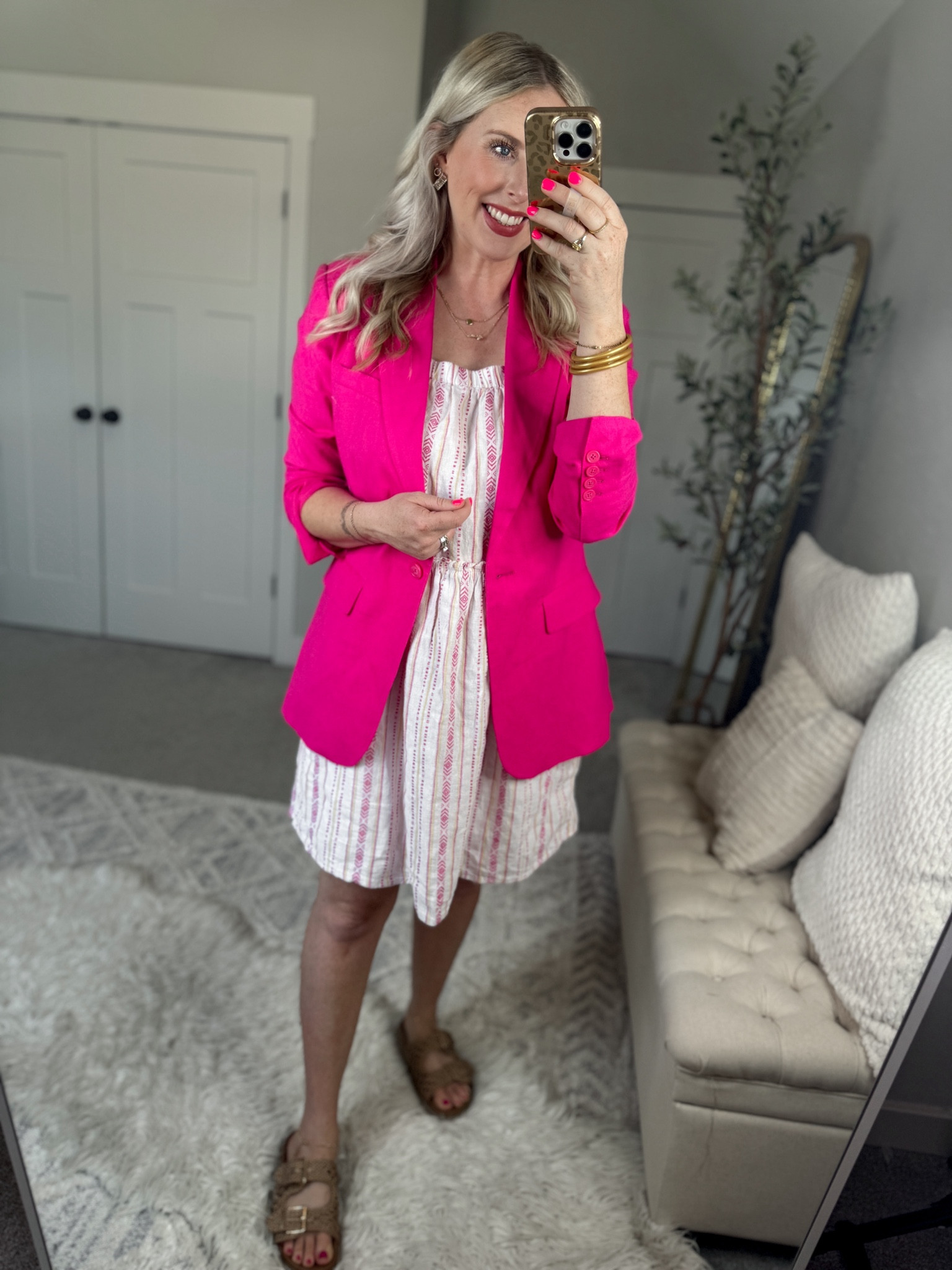 Daily try on, Walmart outfit, Walmart fashion, Walmart try on, time and tru, pink blazer, workwear, teacher dress, workwear 

#LTKWorkwear #LTKFindsUnder50 #LTKStyleTip