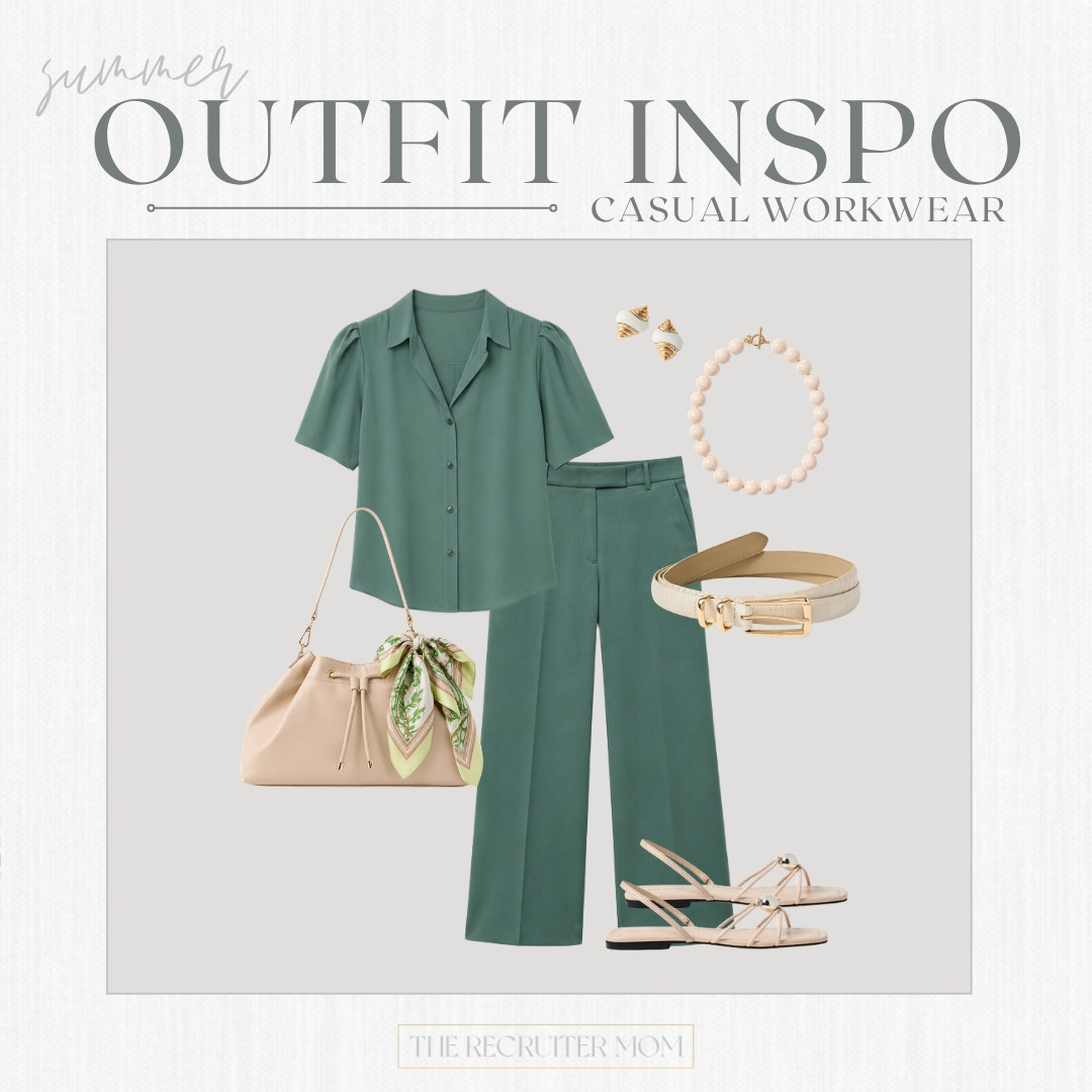 This lightweight monochrome workwear look from JCrew Factory in a soft green is a PERFECT summer to fall transition color.  It's so easy to mix and watch with other pieces.

#LTKOver40 #LTKMidsize #LTKWorkwear