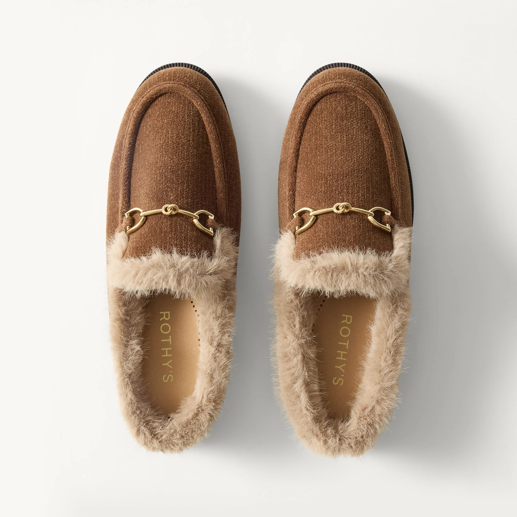 Women's Apr\u00e8s Loafer Mule in ReVelvet\u2122 Cinnamon | Rothy's | Rothy's