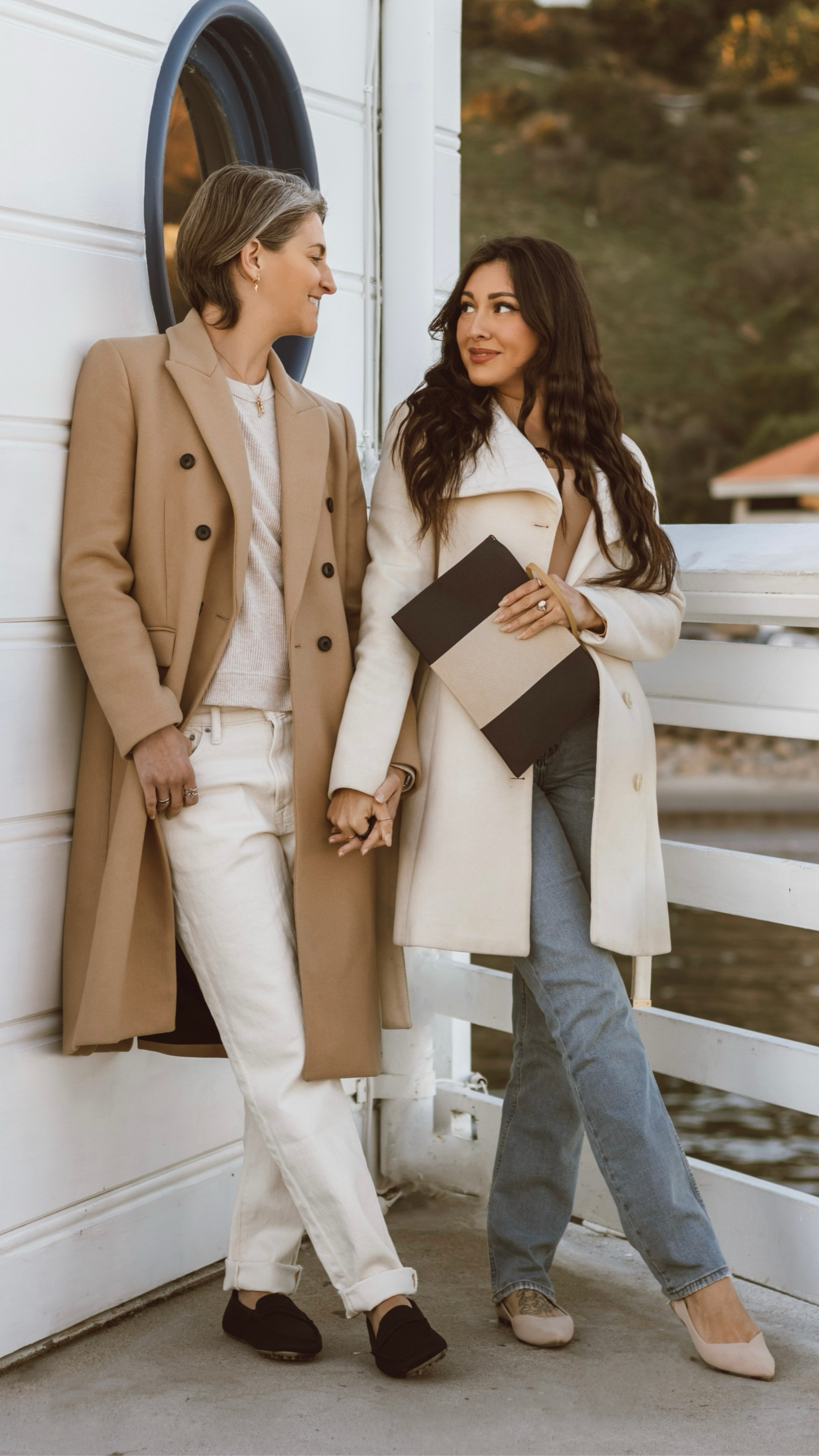 Casual coastal winter outfit idea / neutral outfit idea / easy wool coats / sustainable fashion / couples fashion

#LTKstyletip #LTKunder100 #LTKsalealert