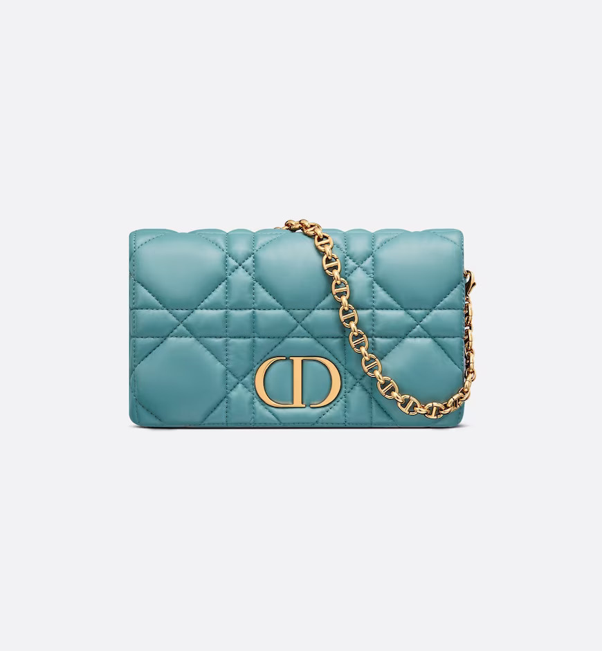 Azure Blue Quilted Macrocannage Calfskin | Dior Couture