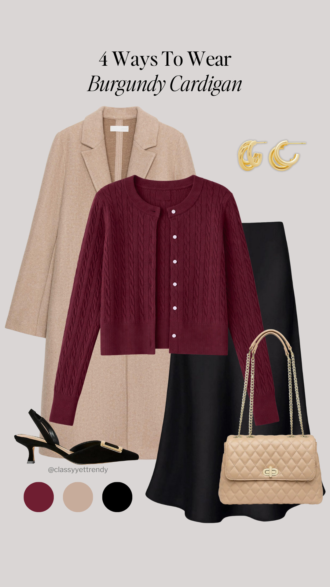 4 Ways To Wear A Burgundy Cardigan 🎉 Affordable and budget friendly and comfortable! ✔️ You can look chic by wearing these classic and timeless outfits!

how to style, outfit ideas, elevated outfit, wardrobe essentials

#stylehacks #stylingtips #howtostyle #founditonamazon #classicoutfit 

 #LTKootd #LTKFindsUnder50 #LTKFindsUnder100