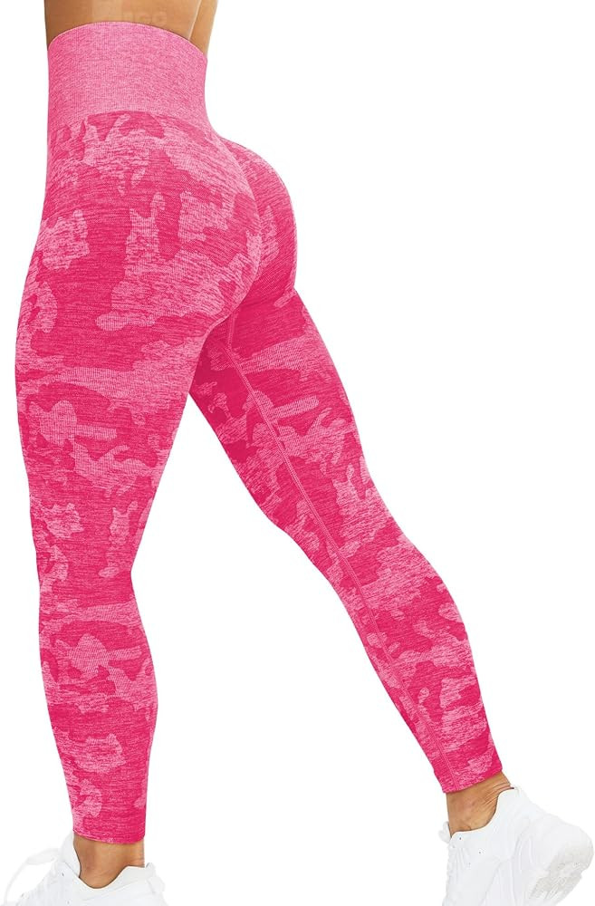 HIGORUN Women Seamless Leggings Smile Contour High Waist Workout Gym Yoga Pants | Amazon (US)