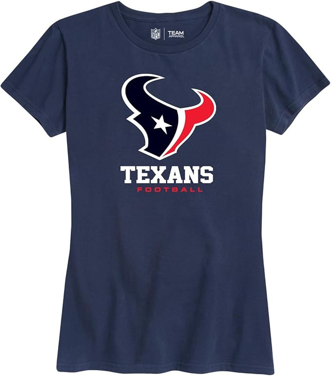 Team Fan Apparel Women's NFL Ultimate Fan Logo Short Sleeve T-Shirt - 100% Cotton - Officially Li... | Amazon (US)