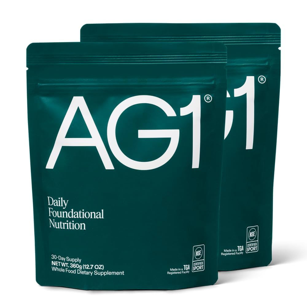 AG1 Greens Powder Supplement | Improve Gut Health | Multivitamin, Probiotic, Gluten Free, Vegan a... | Amazon (US)