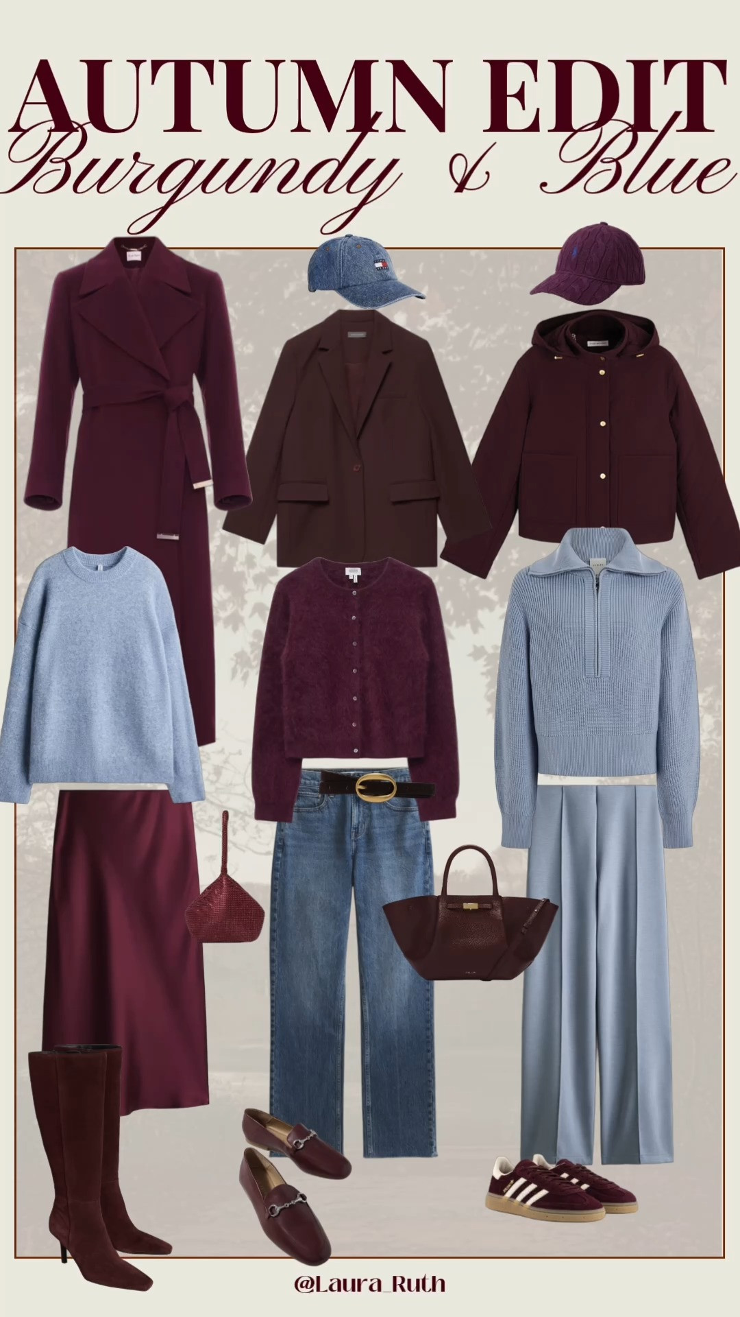 3 ways to wear one of autumn’s chicest colour combinations 💙🍷

Blue and burgundy is the colour pairing I’m loving this season think rich tones, cosy layers and effortless autumn styling.

Here are 3 easy ways to wear the trend, whether you’re dressing up or keeping it casual.

Which look is your favourite 1, 2 or 3?  
Fall outfits women, fall fashion hauls, fall bag, fall shoes #LTKuk #LTKautumn #LTKstyletip