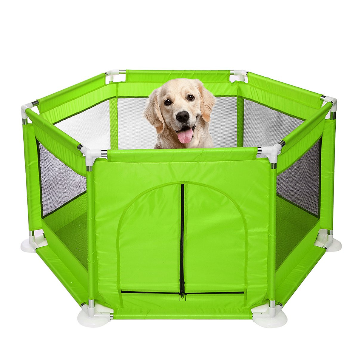 Playpen for Baby Pet, Pet Playpen Exercise Cage, Deluxe Extra Large Kids 6-Panel Portable Play Ya... | Walmart (US)