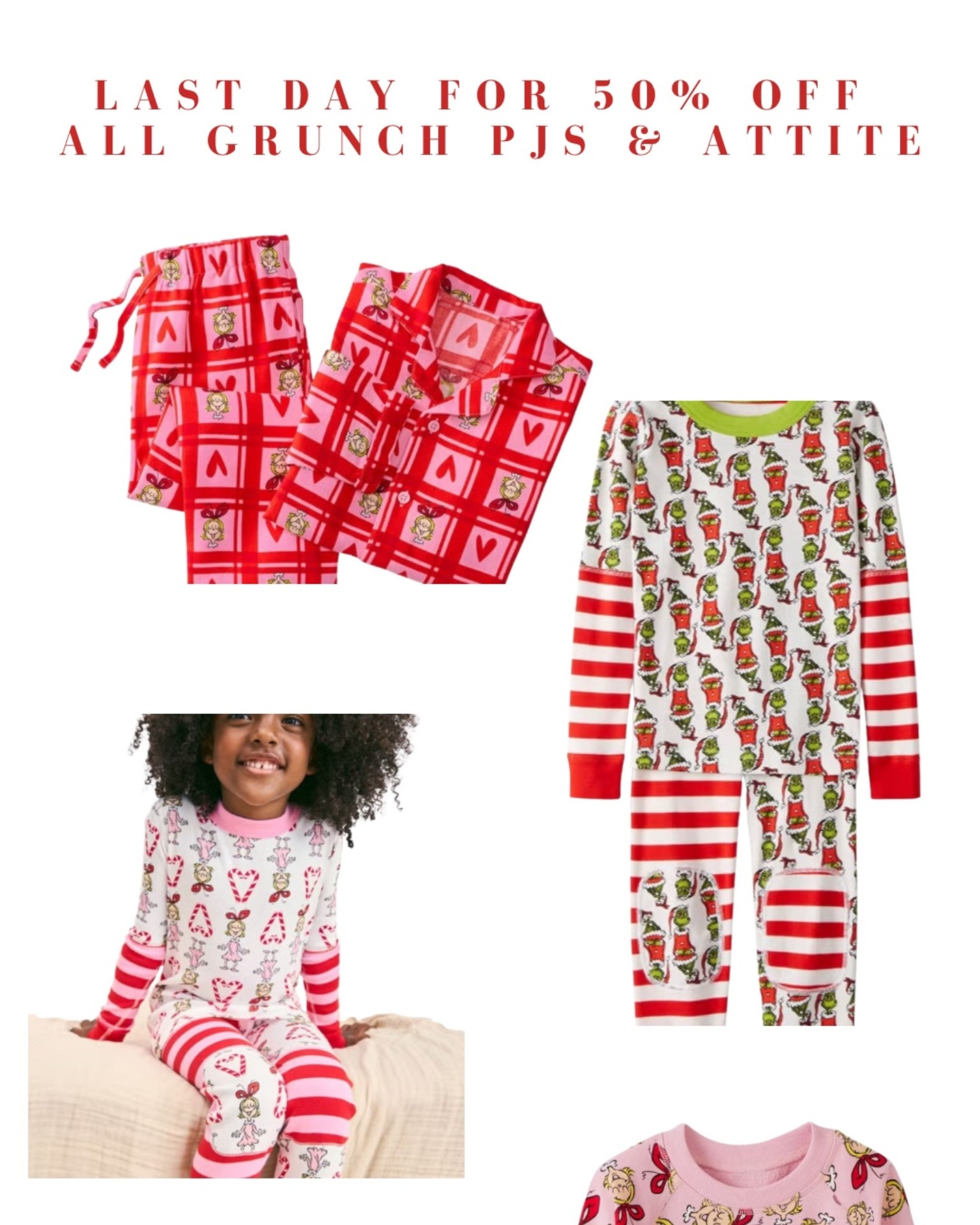 Grinch PJ SALE! 

#LTKFamily #LTKSeasonal #LTKKids