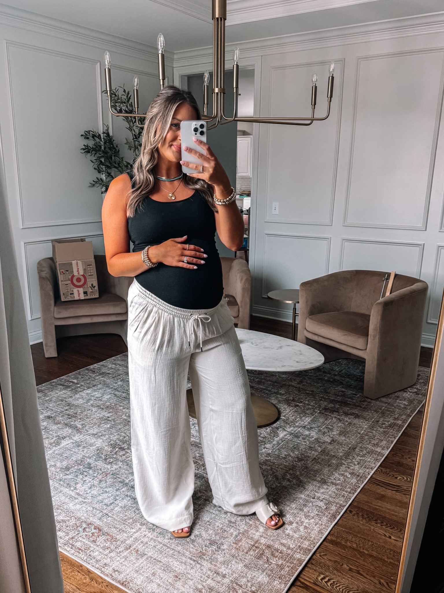 Target new arrival these gauze pants are SO chic and comfortable! Wear for vacation, work, date night, casual and they are bumpfriendly! I sized up one at 36 weeks pregnant. 



#LTKSaleAlert #LTKBump #LTKSummerSales