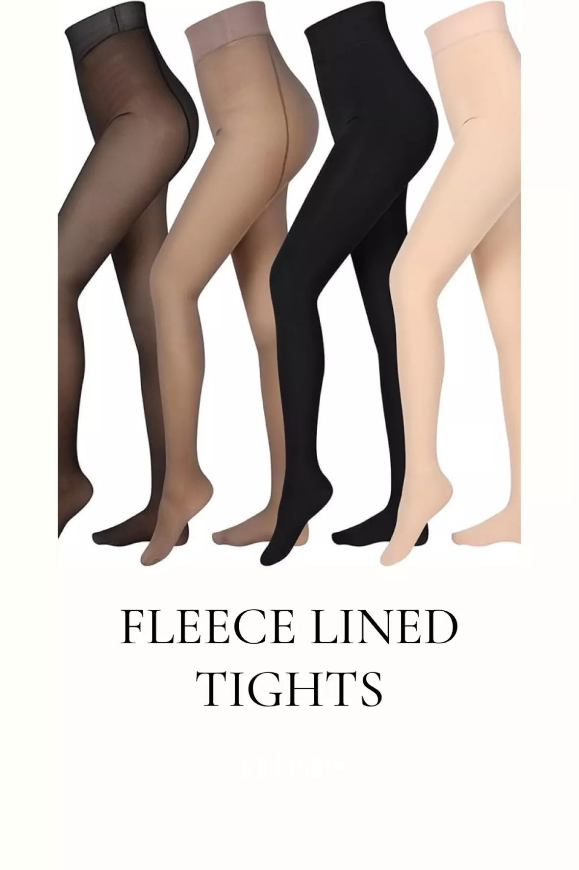 4 Pairs Fleece Lined Tights Women … curated on LTK