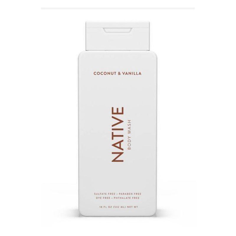 Native Coconut & Vanilla Body Wash for Women - 18oz | Target