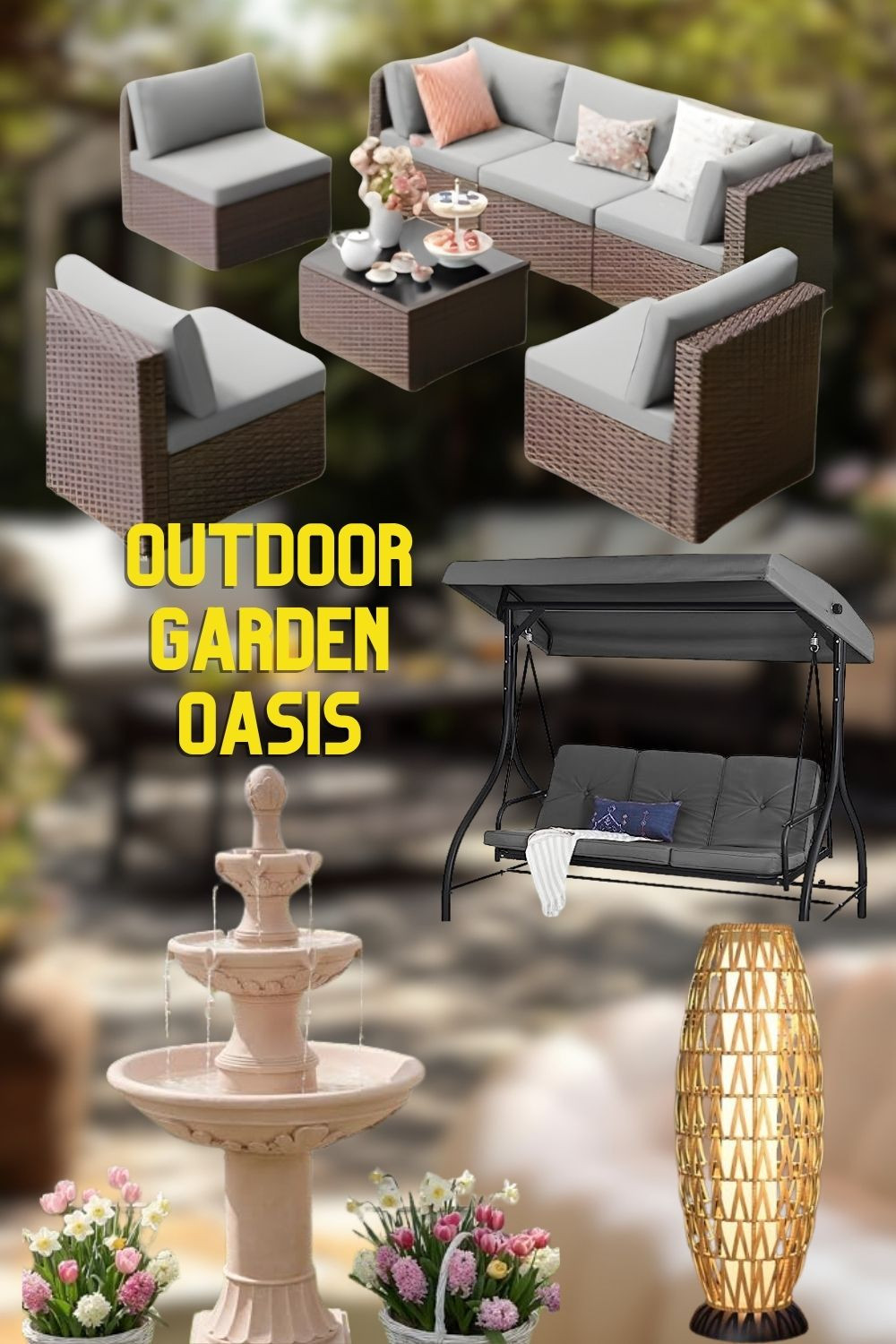 Picture this! It's a mellow summer afternoon and you are sitting in your peaceful backyard garden. 

You're listening to the sound of the nearby fountain and inhaling the scent of a fragrant floral arrangement. 

As the sun goes down, the solar powered lights begin to flicker. 

This is the moment you've been waiting for. 

Enjoy 😊

#outdoorliving  

 

#LTKstorytime #LTKSeasonal