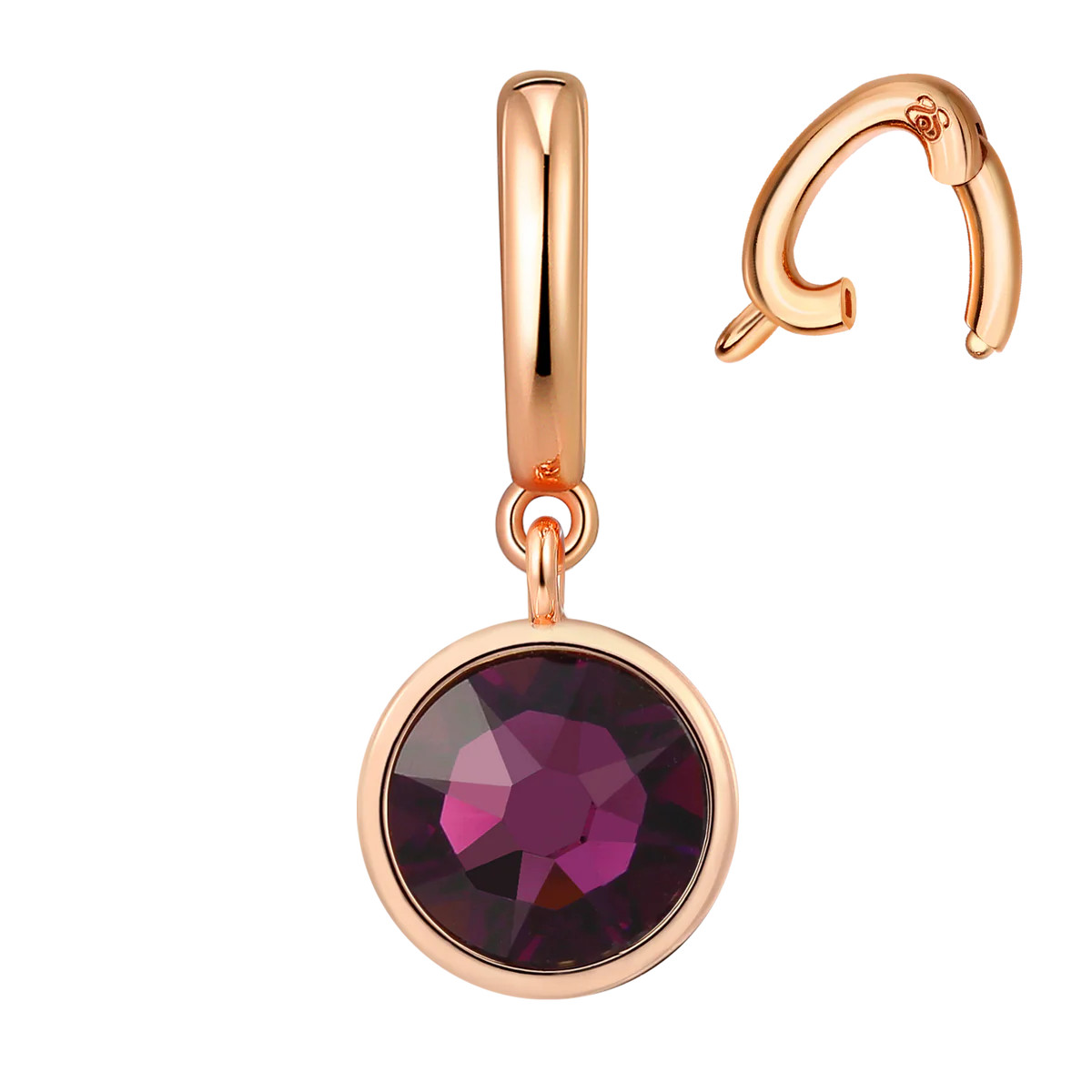 Interchangeable Amethyst Birthstone Charm | Sparkl