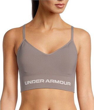 Solid 4-Way Stretch Vanish Seamless Scoop Neck Sports Bra | Dillard's
