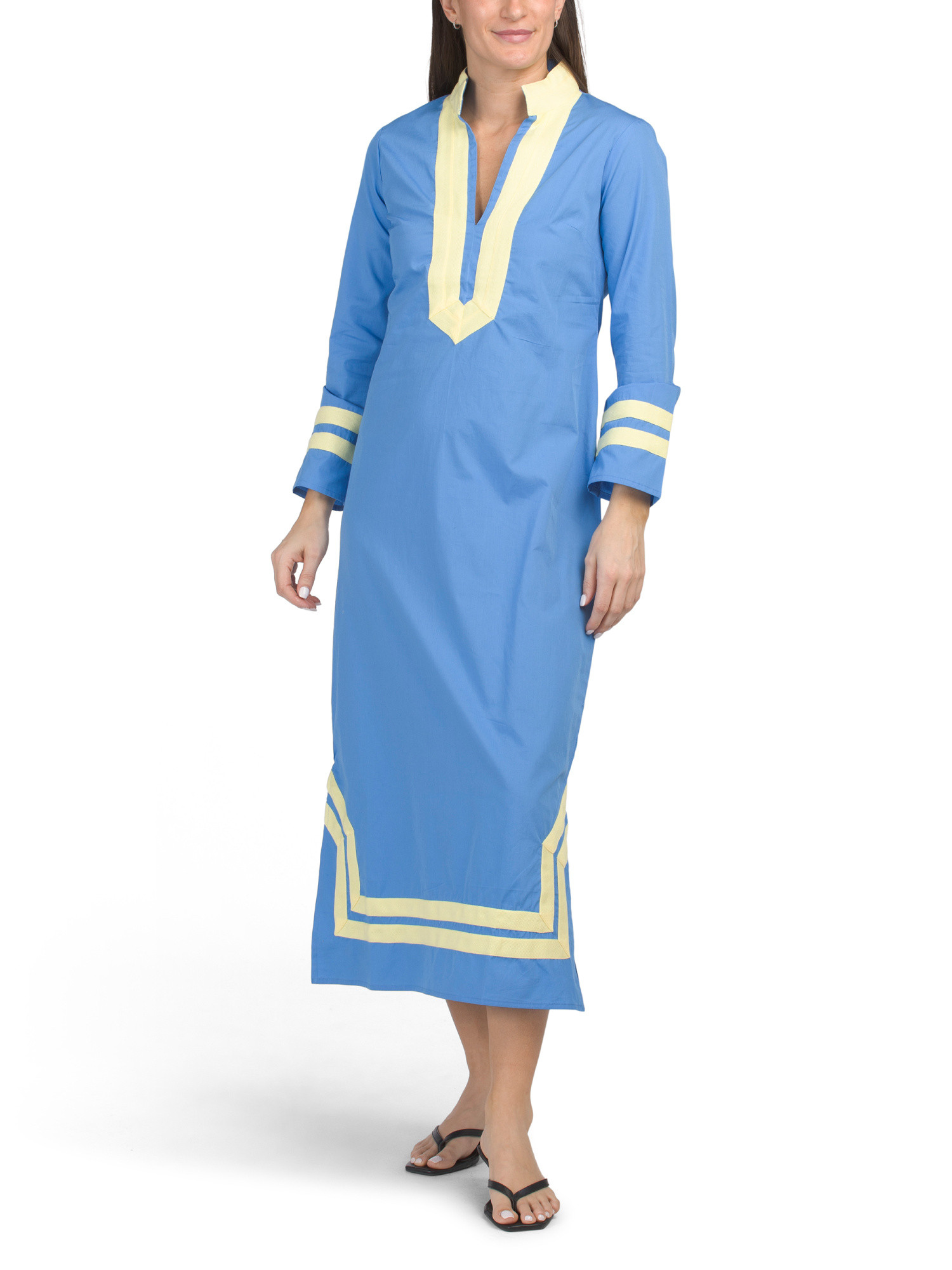 Long Sleeve Classic Two Tone Caftan | Casual Dresses  | Marshalls | Marshalls