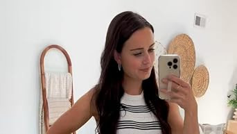 PRETTYGARDEN Womens Knit Side Slit Striped Long Tank Dress | Amazon (US)