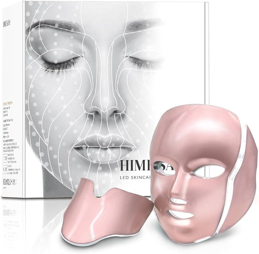 Led Face Mask, FSA/HSA Eligible, 7 Colors Light Mask for Face, Blue & Red Light Face Mask Anti-ag... | Amazon (US)